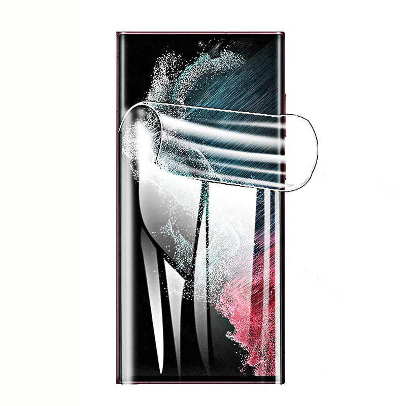 Galaxy S22 Ultra Zore Süper Pet Ekran Koruyucu Jelatin Siyah