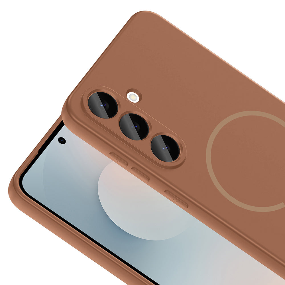 Galaxy S23 FE Kılıf M-safe Şarj Özellikli Zore Meta Kapak Lacivert