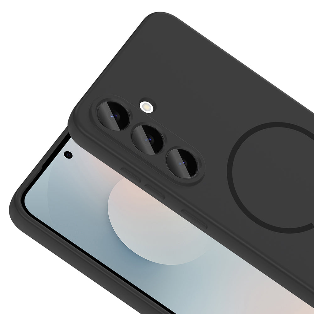 Galaxy S23 FE Kılıf M-safe Şarj Özellikli Zore Meta Kapak Turuncu