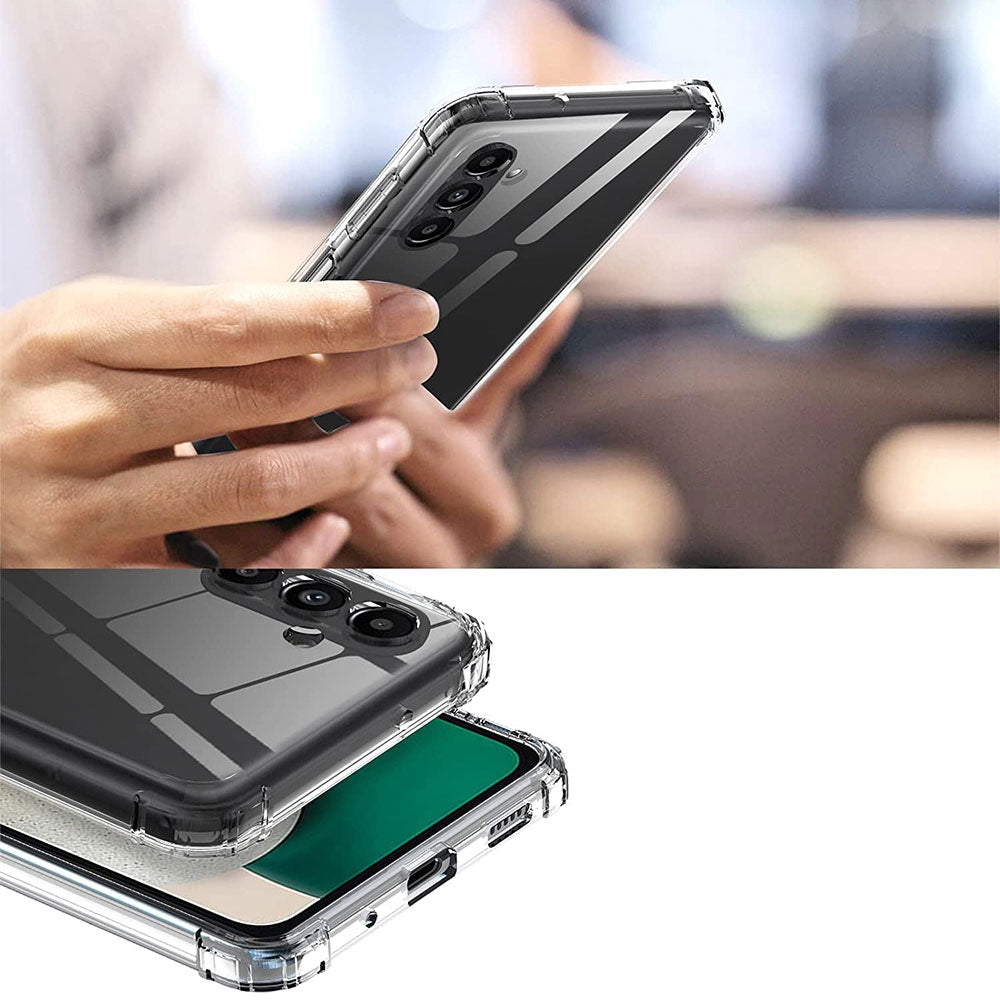 Galaxy S23 FE Kılıf Zore 2mm Anti Shock Silikon Renksiz