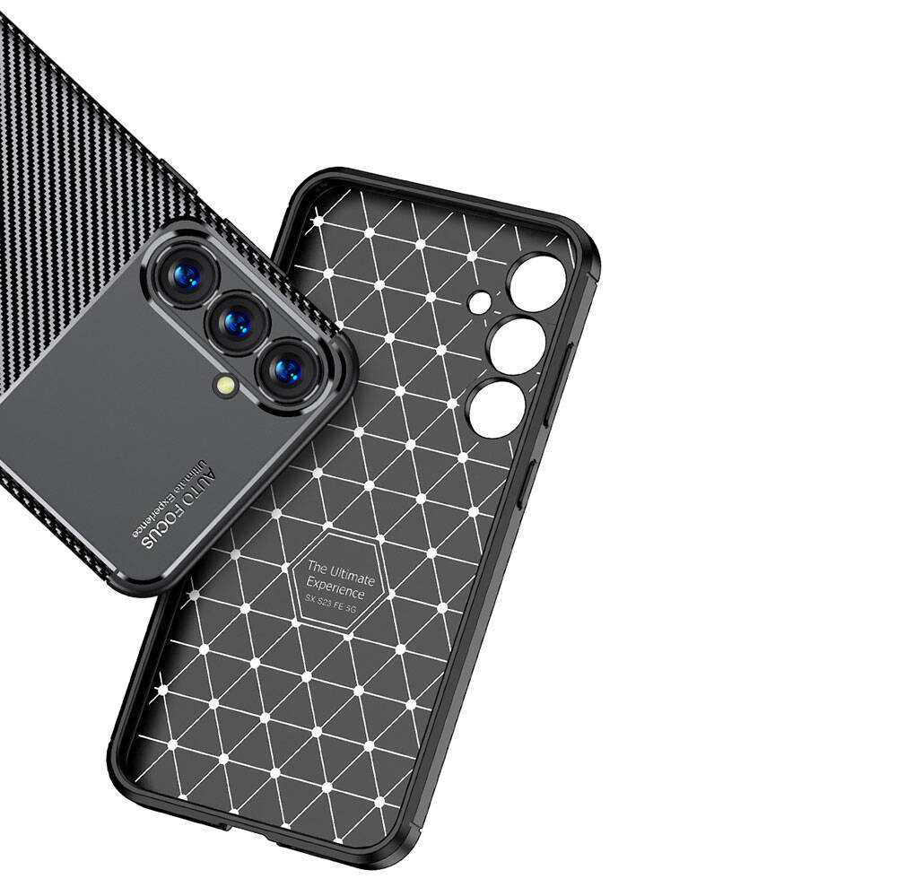 Galaxy S23 FE Kılıf Zore Negro Silikon Kapak Siyah