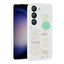 Galaxy S23 Kılıf Kabartma Figürlü Parlak Zore Toys Silikon Kapak Beyaz
