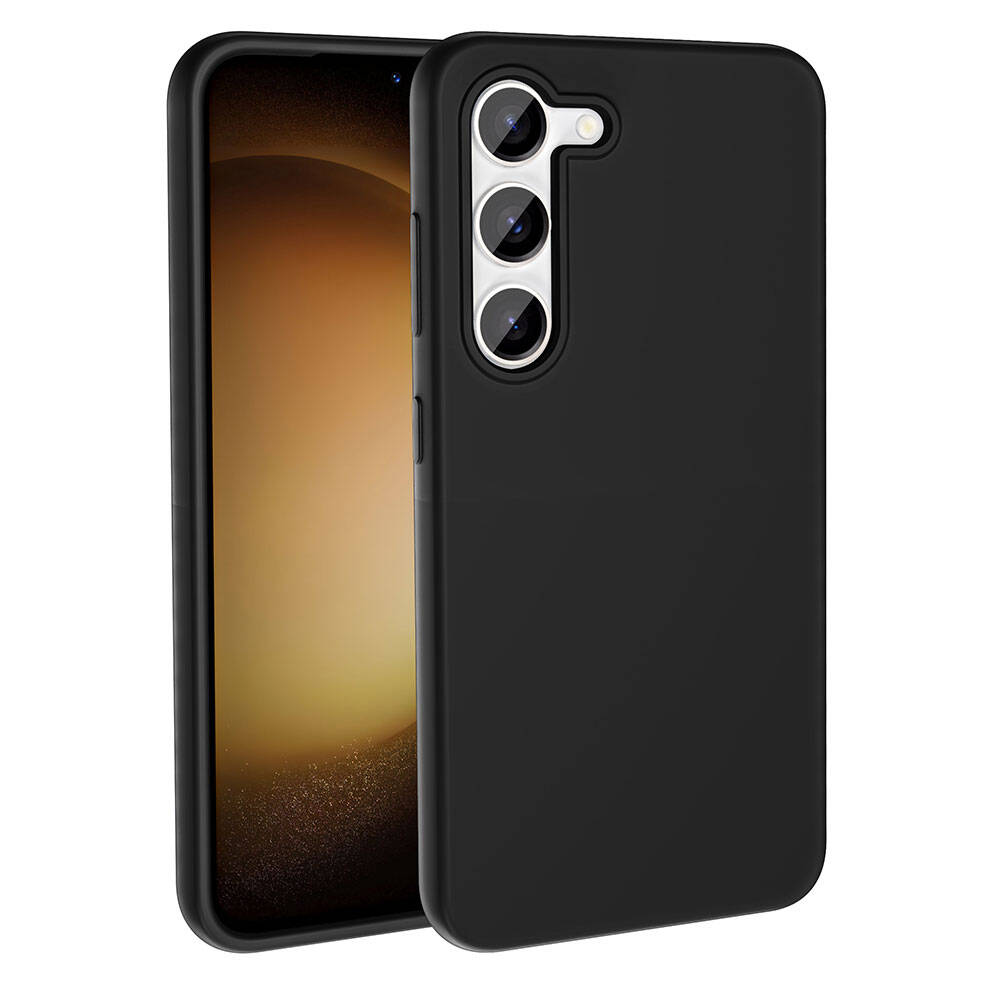 Galaxy S23 Kılıf M-safe Şarj Özellikli Sıvı Teknolojili Silinebilir Sert Zore Kivi Kapak Kırmızı