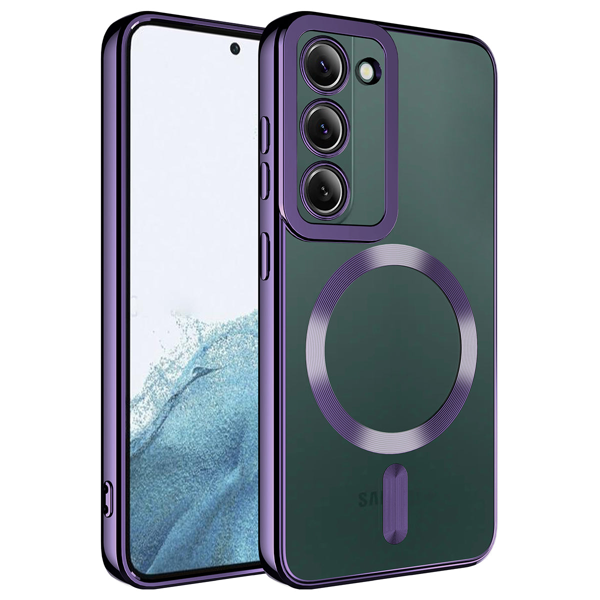 Galaxy S23 Kılıf M-safe Wireless Şarj Özellikli Zore Setro Silikon