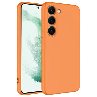 Galaxy S23 Kılıf Zore Mara Lansman Kapak Turuncu