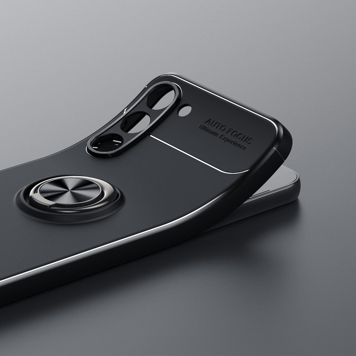 Galaxy S23 Kılıf Zore Ravel Silikon Kapak Siyah