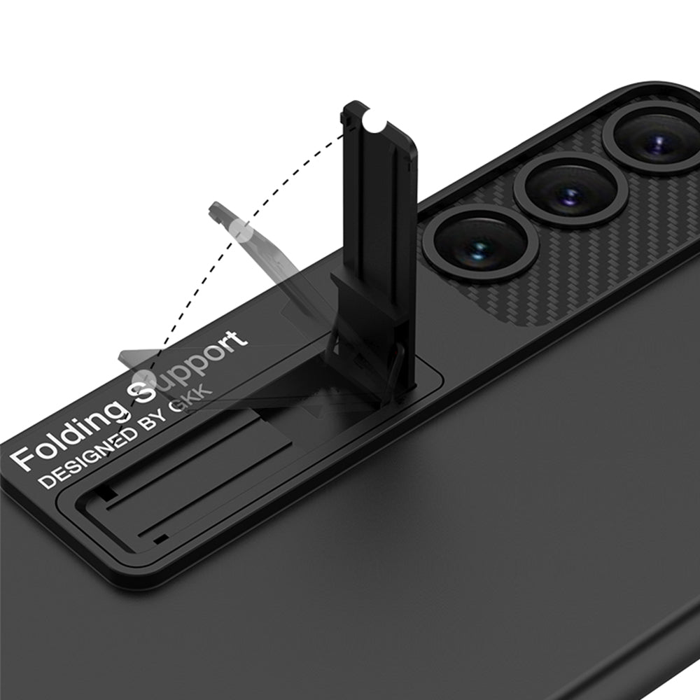 Galaxy S23 Plus Kılıf Zore Standlı Ays Kapak Gümüş