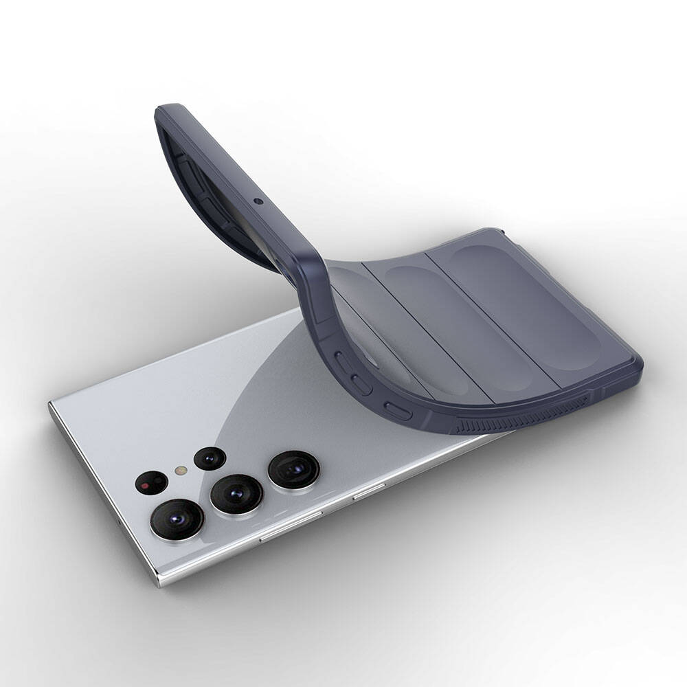 Galaxy S23 Ultra Kılıf Esnek TPU Oyuklu Arka Yüzey Tasarımlı Zore Etnik Silikon Kapak Kırmızı