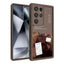 Galaxy S23 Ultra Kılıf Kamera Korumalı Baskılı Arka Yüzey Zore Klas Kapak Koyu Kahve