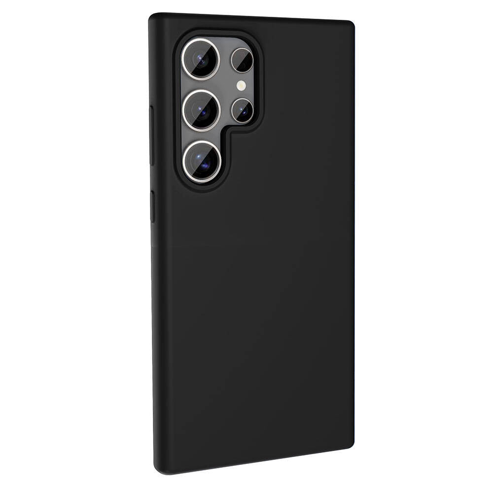 Galaxy S23 Ultra Kılıf M-safe Şarj Özellikli Sıvı Teknolojili Silinebilir Sert Zore Kivi Kapak Lacivert