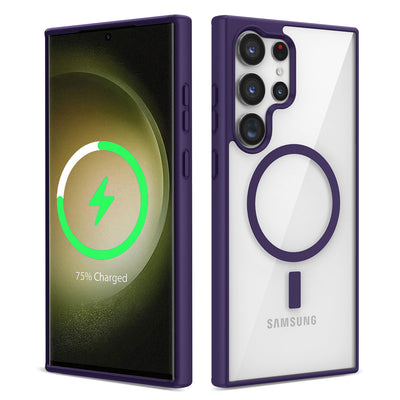 Galaxy S23 Ultra Kılıf M-safe Wireless Şarj Özellikli Silikon Zore Ege Kapak