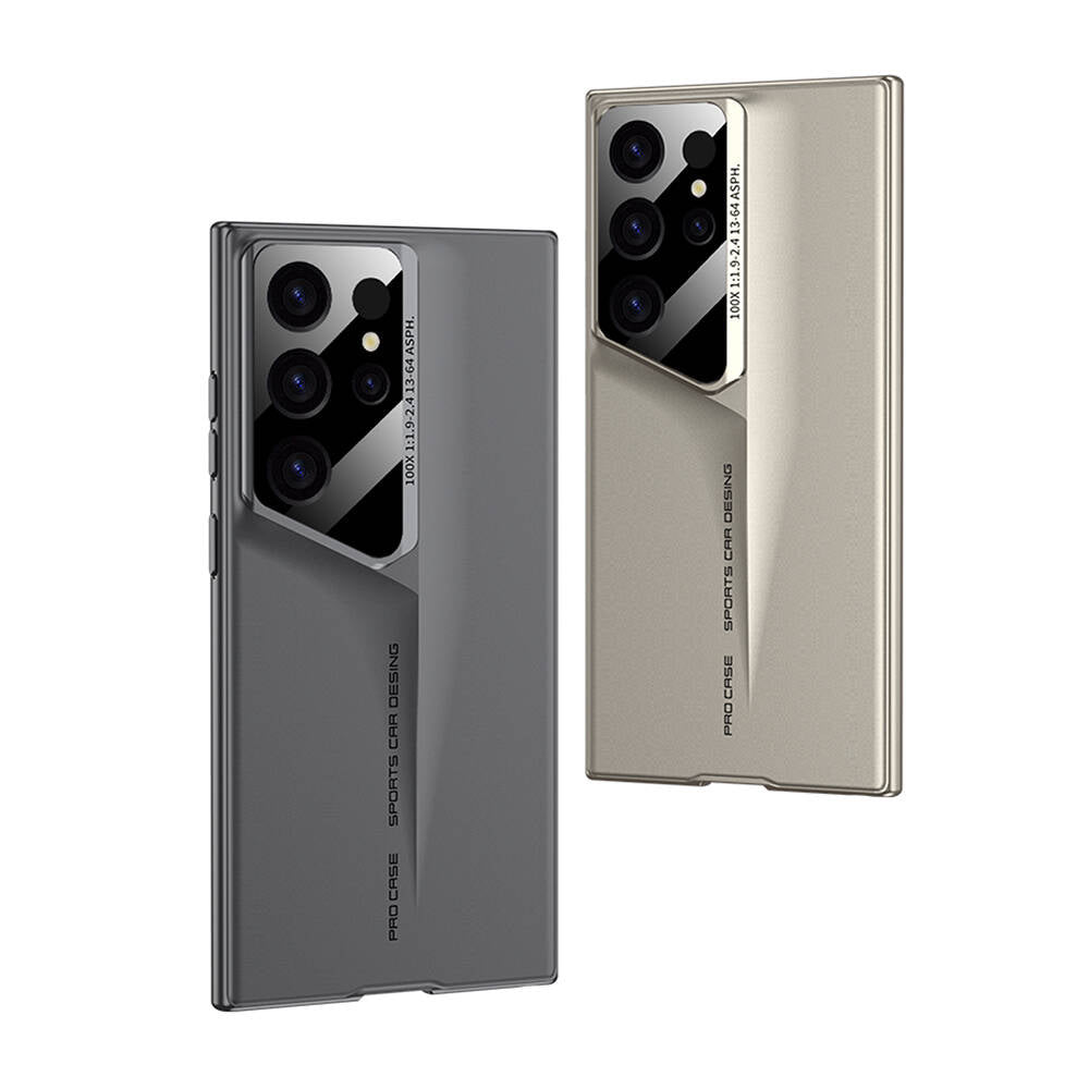 Galaxy S23 Ultra Kılıf Ultra İnce Kamera Korumalı Sert Rubber Zore Procase Kapak Siyah