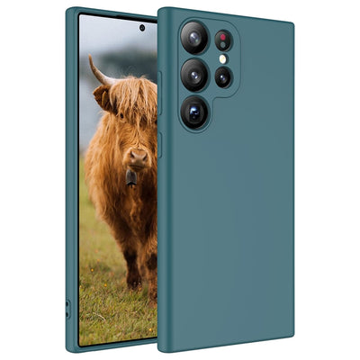 Galaxy S23 Ultra Kılıf Zore Mara Lansman Kapak Koyu Yeşil