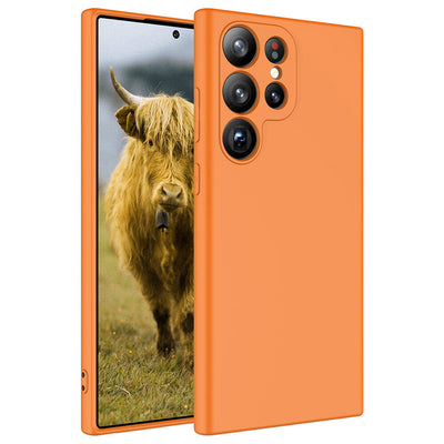 Galaxy S23 Ultra Kılıf Zore Mara Lansman Kapak Turuncu
