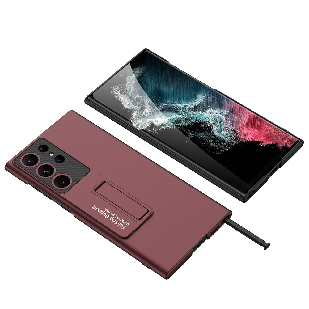 Galaxy S23 Ultra Kılıf Zore Standlı Ays Kapak Siyah