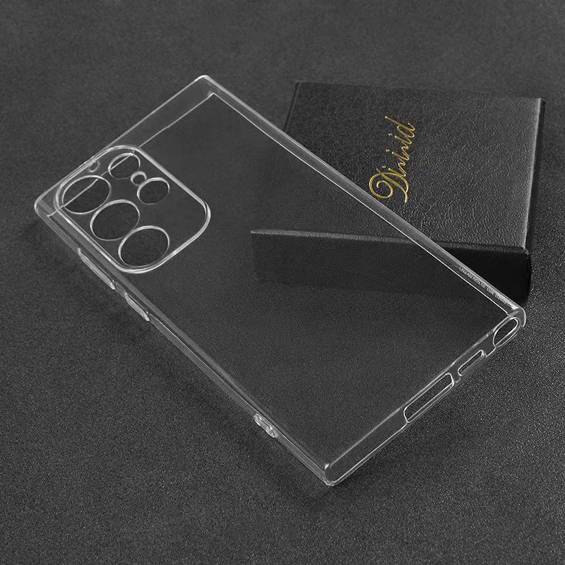 Galaxy S23 Ultra Kılıf Zore Süper Silikon Kapak Renksiz