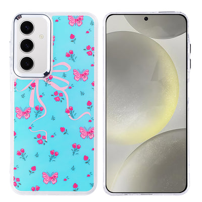 Galaxy S24 FE Kılıf Airbag Tasarımlı Zore Hadra Kapak Kelebek