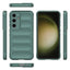 Galaxy S24 FE Kılıf Esnek TPU Oyuklu Arka Yüzey Tasarımlı Zore Etnik Silikon Kapak Koyu Yeşil