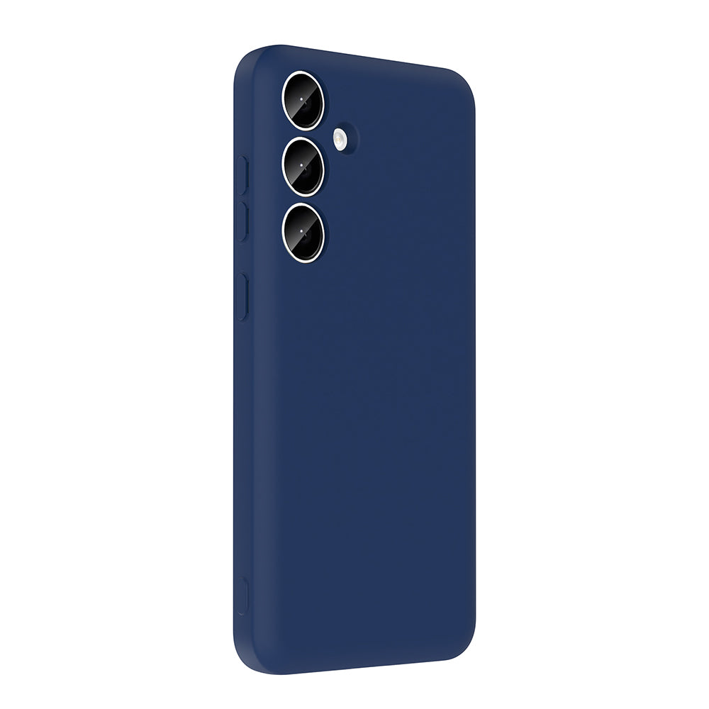 Galaxy S24 FE Kılıf Kamera Korumalı Kartlık Hazneli Zore Vitra Kapak Mürdüm