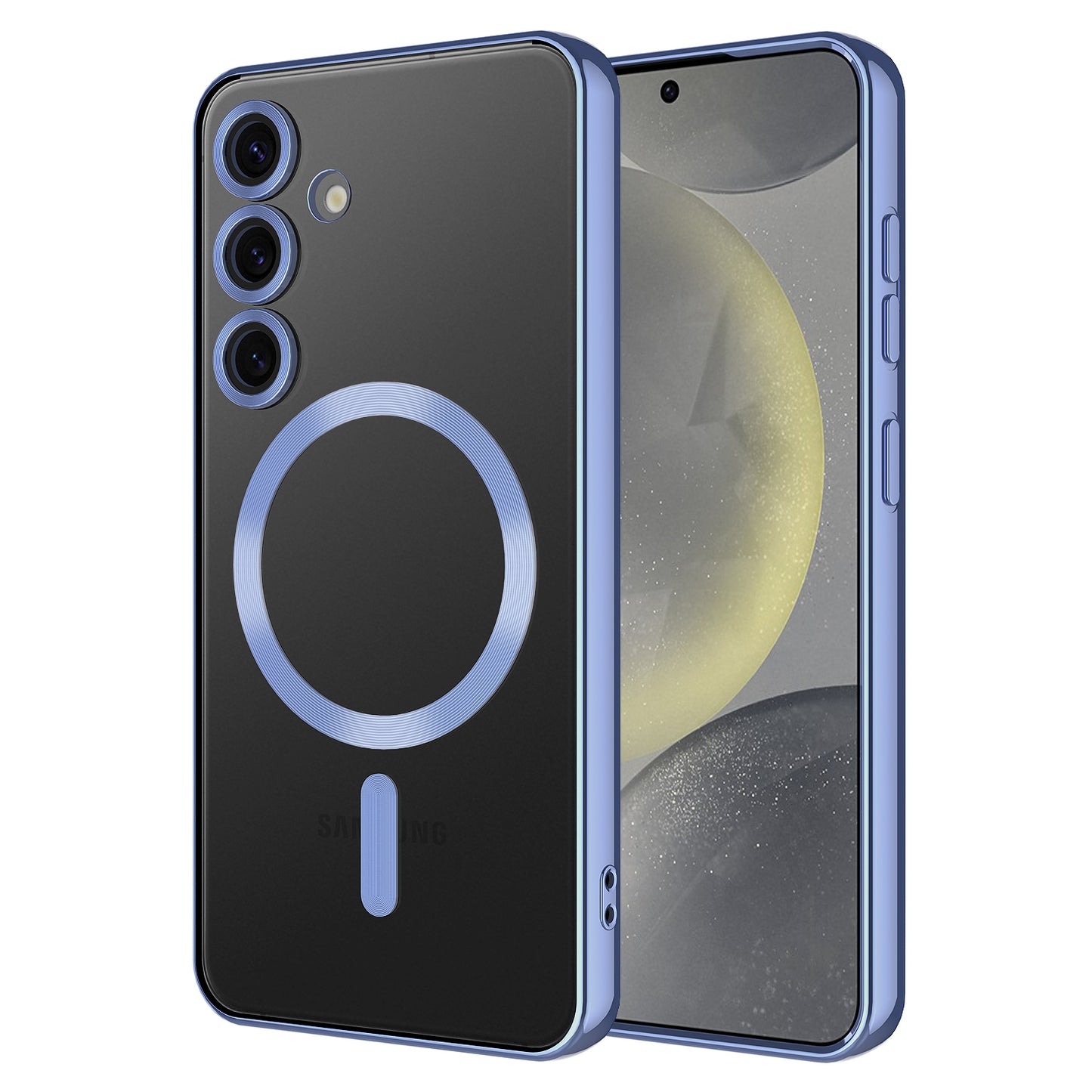 Galaxy S24 FE Kılıf Kamera Korumalı M-safe Wireless Şarj Özellikli Zore Demre Kapak Siyah