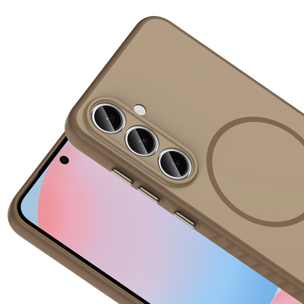 Galaxy S24 FE Kılıf M-safe Şarj Özellikli Zore Tea Kapak Lacivert