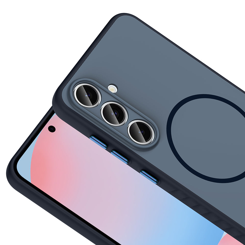 Galaxy S24 FE Kılıf M-safe Şarj Özellikli Zore Tea Kapak Siyah