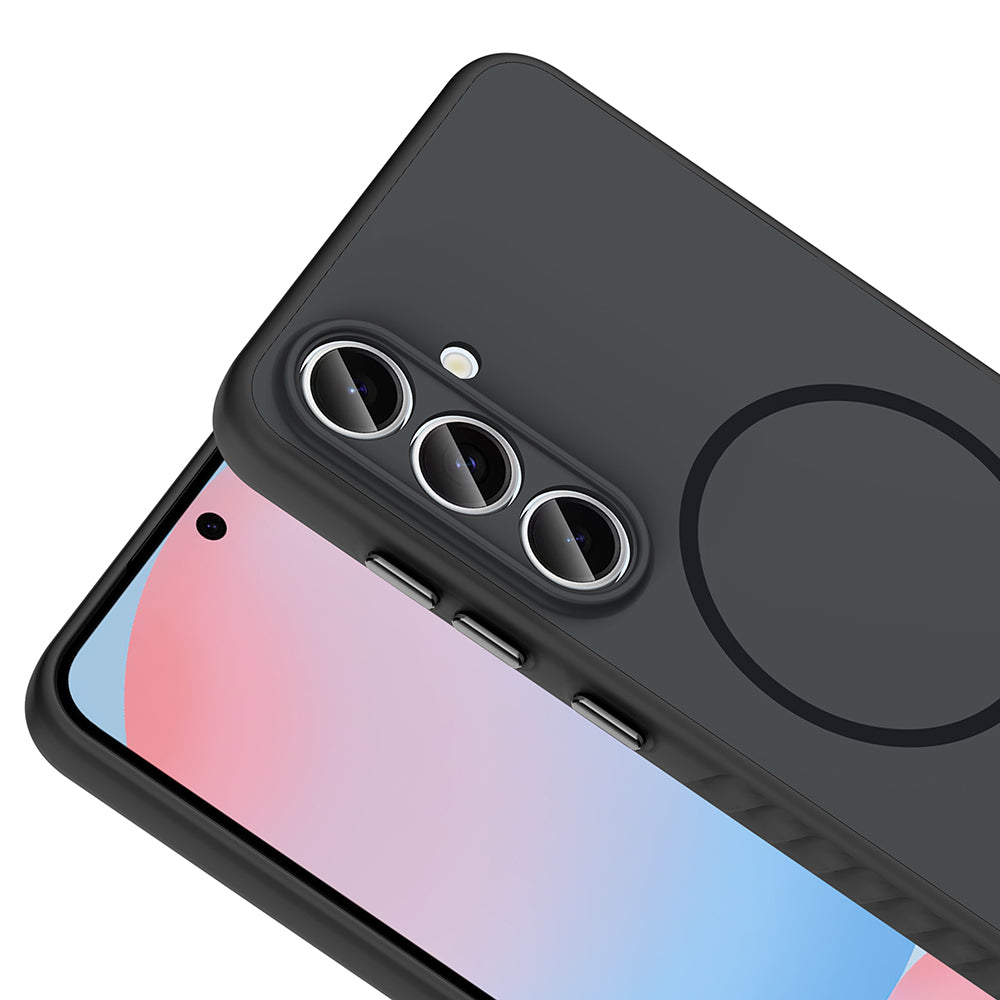 Galaxy S24 FE Kılıf M-safe Şarj Özellikli Zore Tea Kapak Siyah