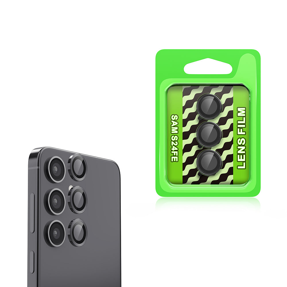 Galaxy S24 FE Zore CL-07 Kamera Lens Koruyucu Siyah