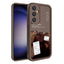 Galaxy S24 Kılıf Kamera Korumalı Baskılı Arka Yüzey Zore Klas Kapak Açık Kahve