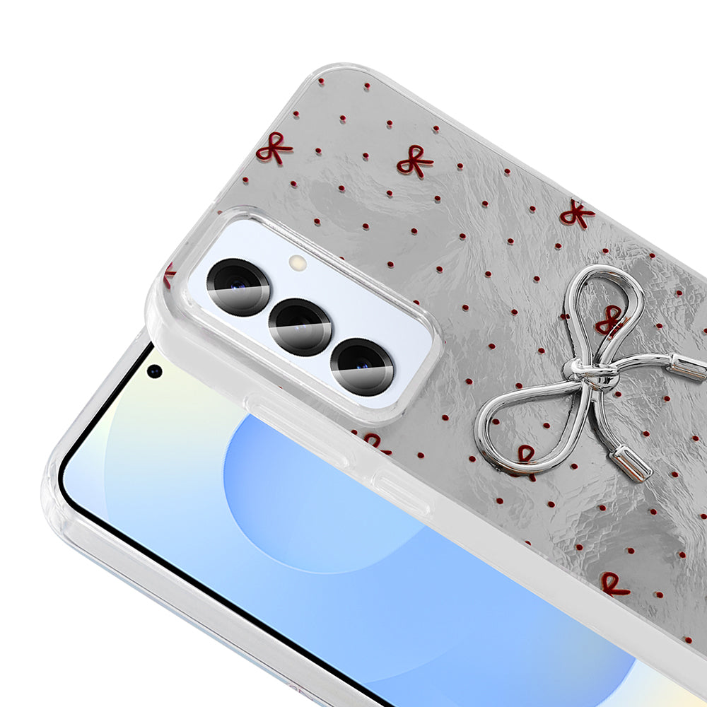 Galaxy S24 Kılıf Kamera Korumalı Figürlü Zore Ponti Silikon Kapak Beyaz