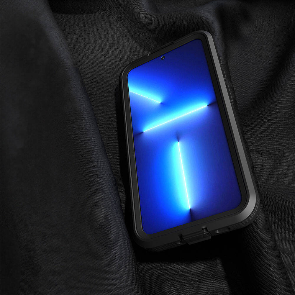 Galaxy S24 Kılıf M-safe Şarj Özellikli 1-1 Su Geçirmez Kılıf Siyah