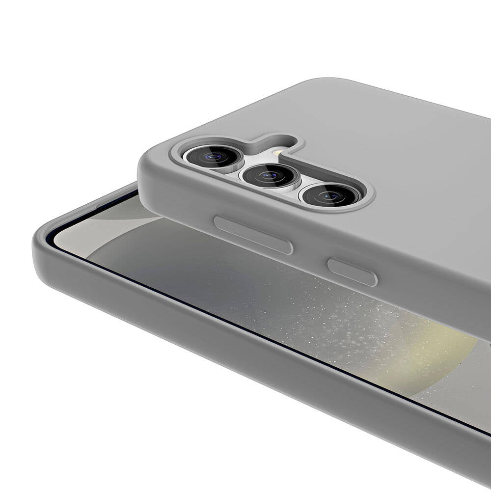 Galaxy S24 Kılıf M-safe Şarj Özellikli Sıvı Teknolojili Silinebilir Sert Zore Kivi Kapak Siyah