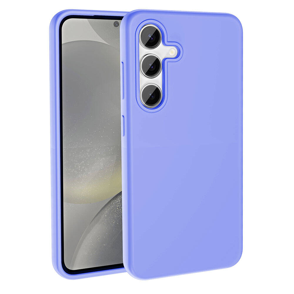 Galaxy S24 Kılıf M-safe Şarj Özellikli Sıvı Teknolojili Silinebilir Sert Zore Kivi Kapak Lila