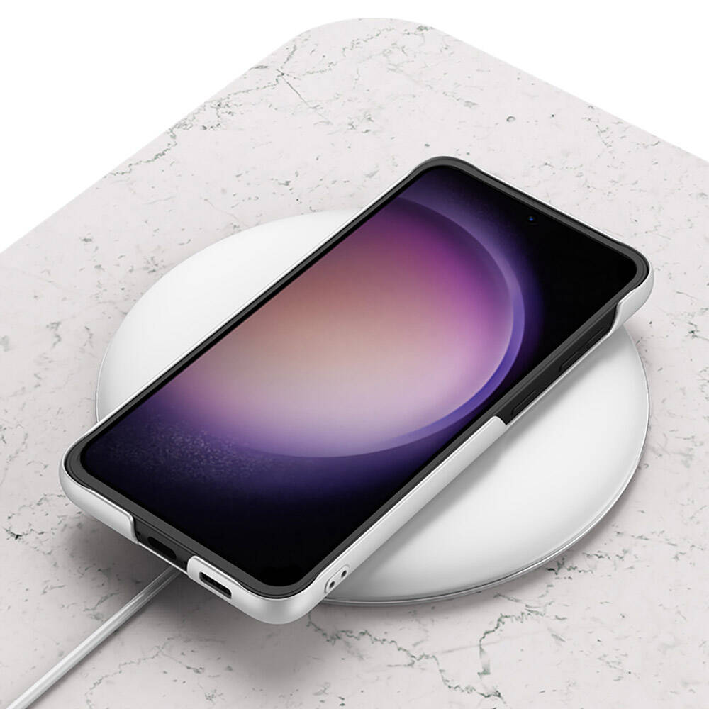 Galaxy S24 Kılıf Standlı El Tutacaklı Zore Band Kapak Gümüş