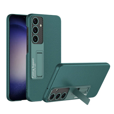 Galaxy S24 Kılıf Zore Kıpta Standlı Kapak Yeşil