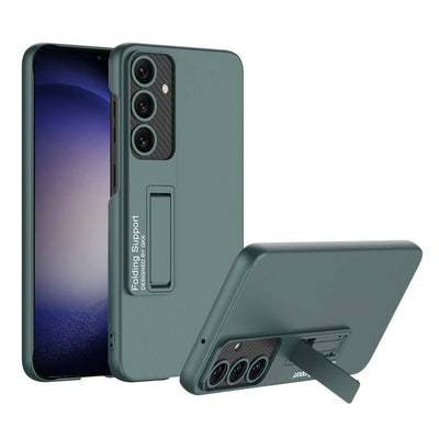 Galaxy S24 Kılıf Zore Standlı Ays Kapak Yeşil