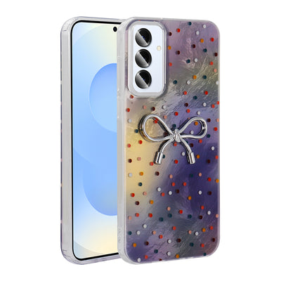 Galaxy S24 Plus Kılıf Kamera Korumalı Figürlü Zore Ponti Silikon Kapak Lila