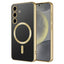 Galaxy S24 Plus Kılıf Kamera Korumalı M-safe Wireless Şarj Özellikli Zore Demre Kapak Gold
