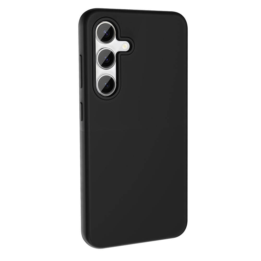 Galaxy S24 Plus Kılıf M-safe Şarj Özellikli Sıvı Teknolojili Silinebilir Sert Zore Kivi Kapak Siyah