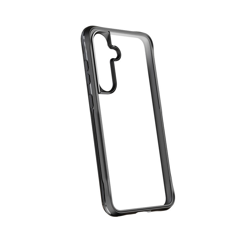 Galaxy S24 Plus Kılıf Şeffaf Sert PC Arka Yüzey Tasarımlı Zore Edo Kapak Gri