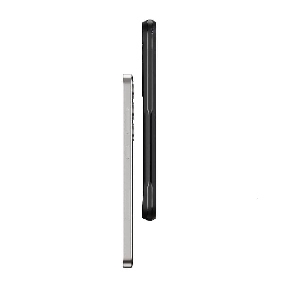 Galaxy S24 Plus Kılıf Şeffaf Sert PC Arka Yüzey Tasarımlı Zore Edo Kapak Gri