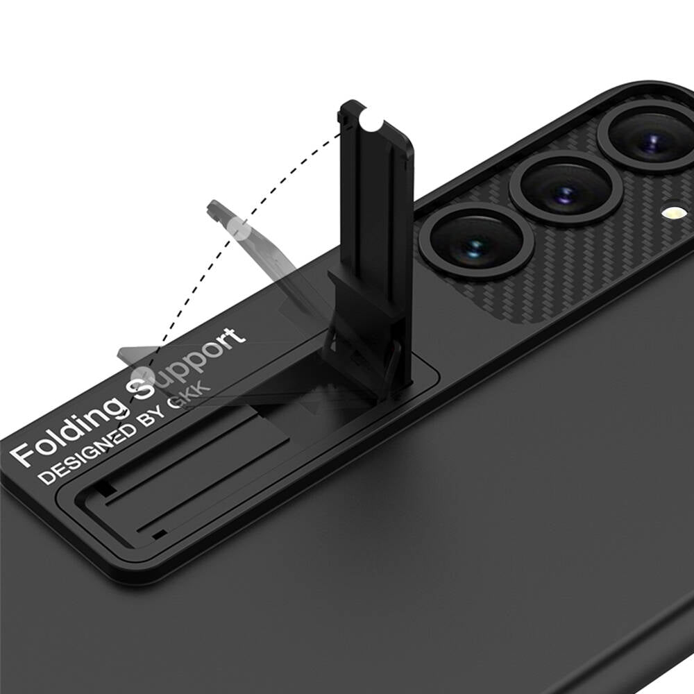 Galaxy S24 Plus Kılıf Zore Standlı Ays Kapak Siyah