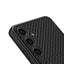 Galaxy S24 Plus Suni Deri Arka Yüzey Zore Kartlıklı Kıpta Silikon Kapak Mürdüm