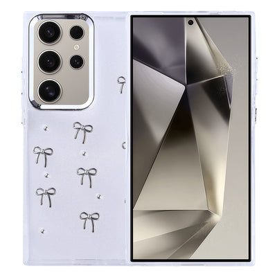 Galaxy S24 Ultra Kılıf Airbag Tasarımlı Simli Şeffaf Zore Kutup Kapak Fiyonk