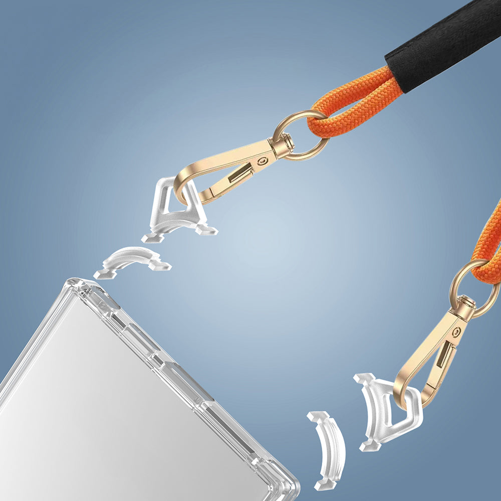 Galaxy S24 Ultra Kılıf Airbagli Takılabilir Askı Aparatlı Zore Snap Silikon Kapak Şeffaf