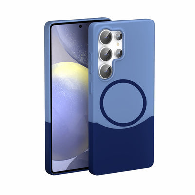 Galaxy S24 Ultra Kılıf M-Safe Şarj Özellikli Mıknatıslı Zore Duble Kapak Siyah