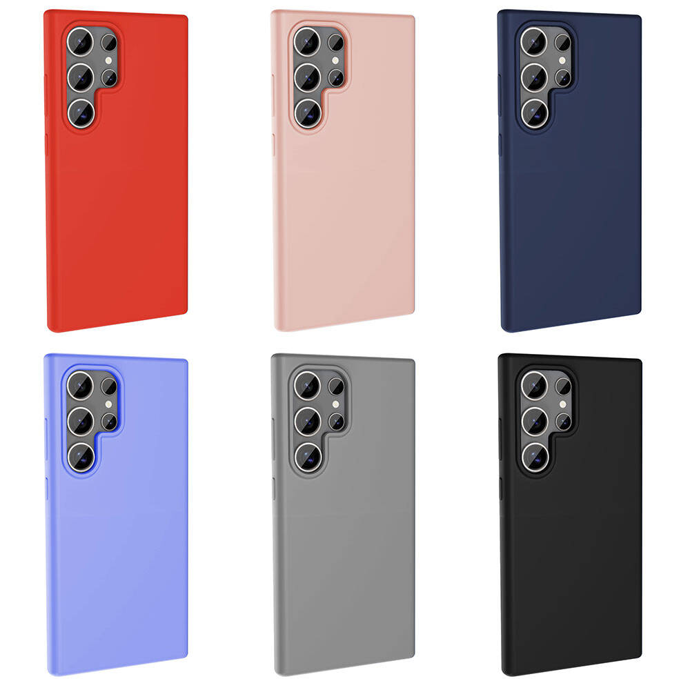 Galaxy S24 Ultra Kılıf M-safe Şarj Özellikli Sıvı Teknolojili Silinebilir Sert Zore Kivi Kapak Siyah