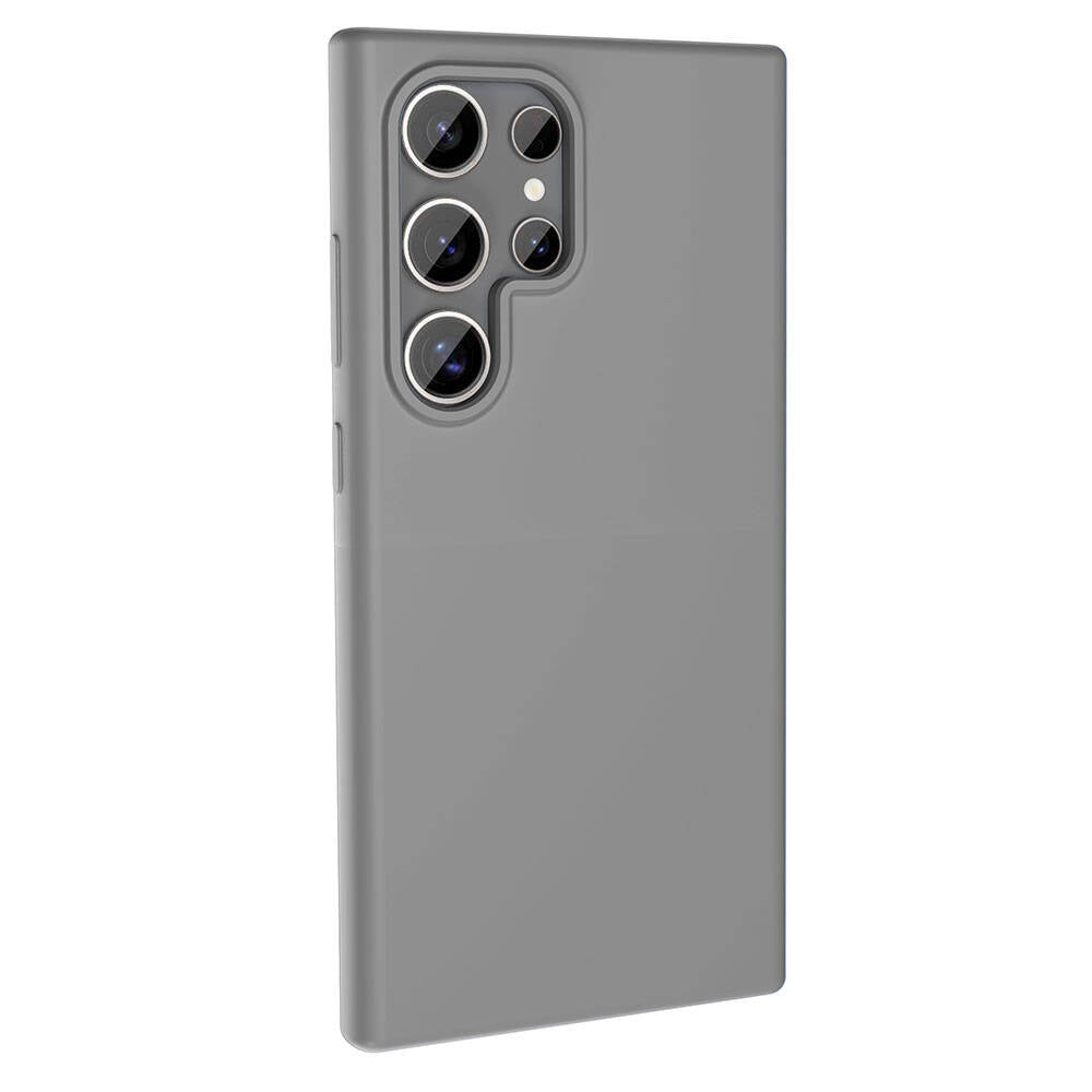 Galaxy S24 Ultra Kılıf M-safe Şarj Özellikli Sıvı Teknolojili Silinebilir Sert Zore Kivi Kapak Lila