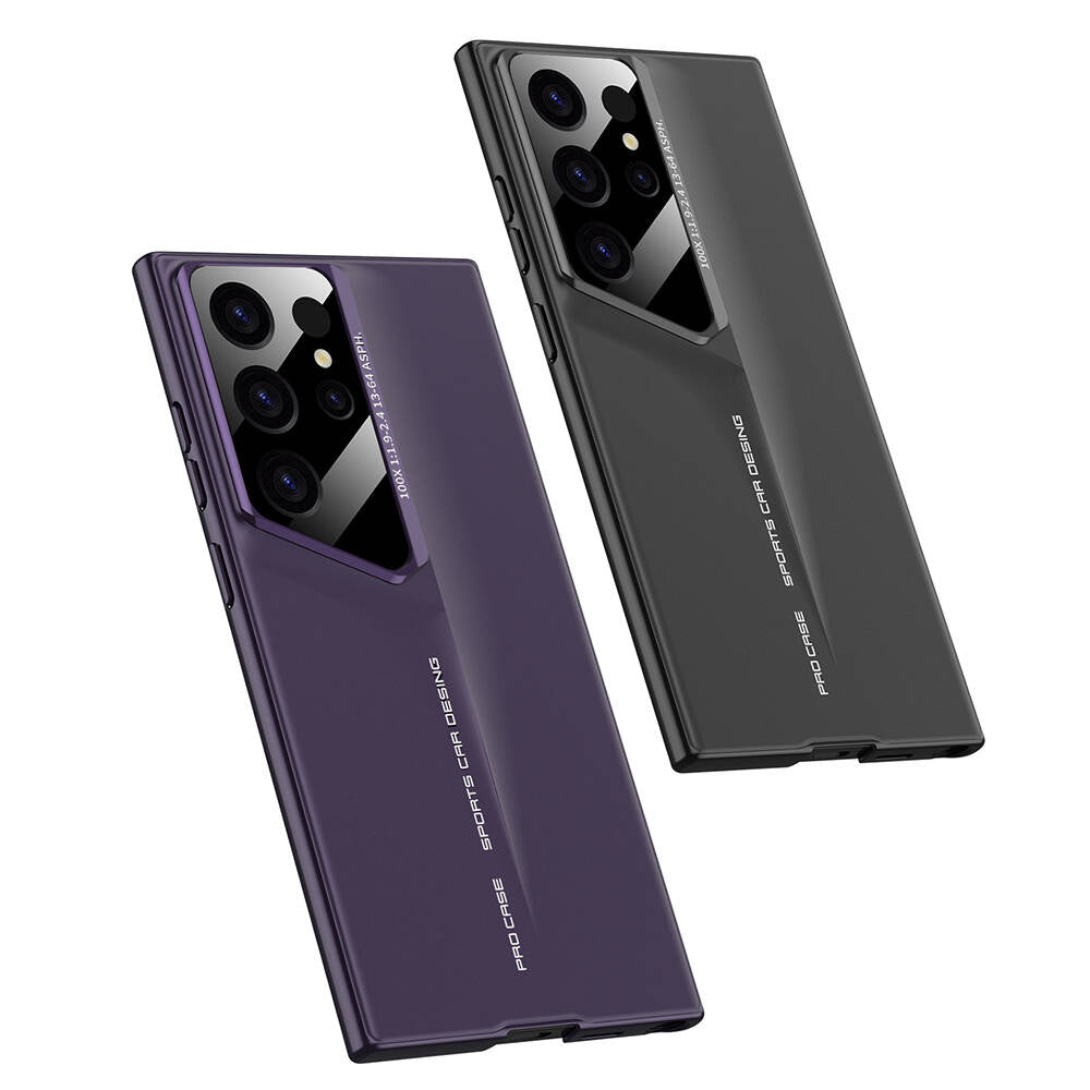 Galaxy S24 Ultra Kılıf Ultra İnce Kamera Korumalı Sert Rubber Zore Procase Kapak Gold