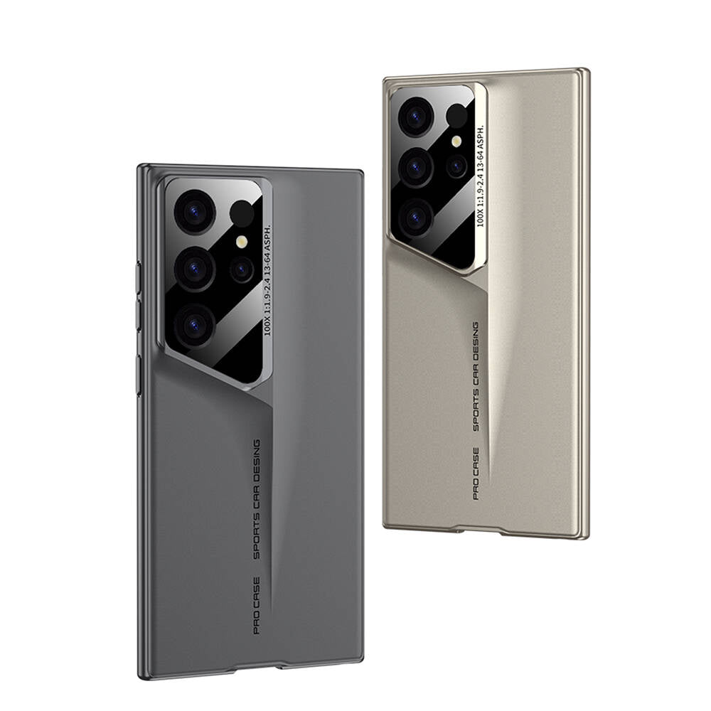 Galaxy S24 Ultra Kılıf Ultra İnce Kamera Korumalı Sert Rubber Zore Procase Kapak Gold